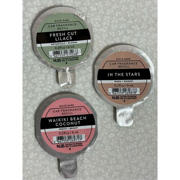 Bath and Body Works DOG WITH COLLAR Visor Clip and 3 Car Fragrance Refills - Picture 2 of 7